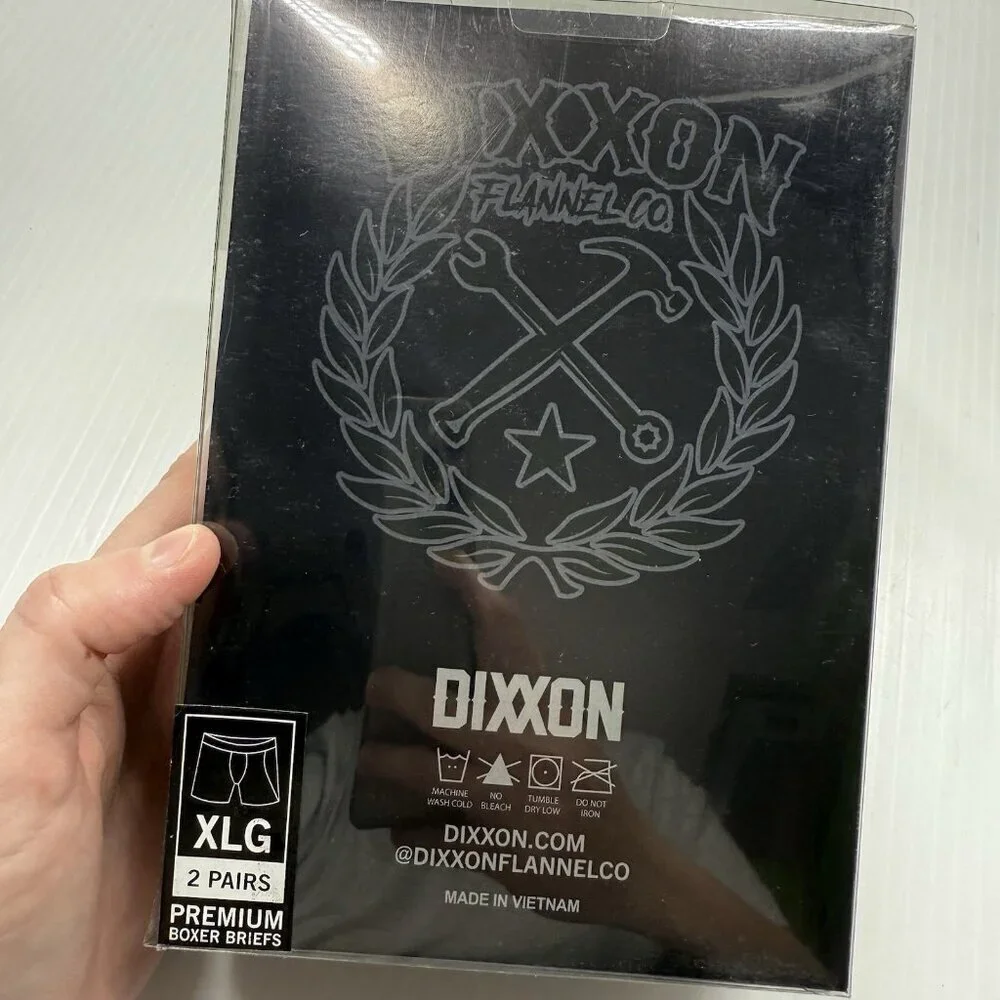 Dixxon Premium Boxer Briefs 2 Pack XL Black Gray Stretch Underwear Mens New NIB